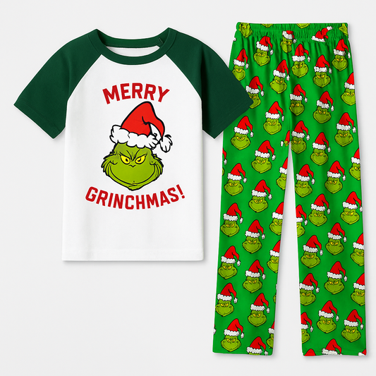 Grinch Kids/Youth Pajama Sets | Holiday 🎄💚 - Artful Impressions