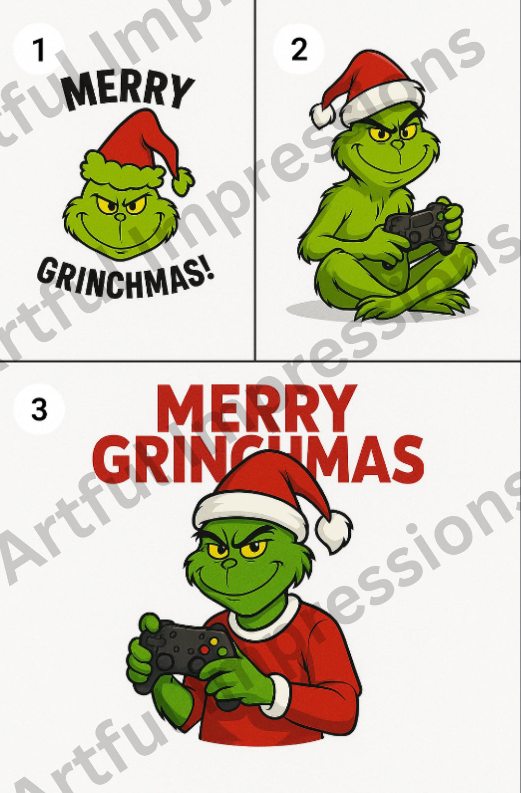 Grinch Kids/Youth Pajama Sets | Holiday 🎄💚 - Artful Impressions
