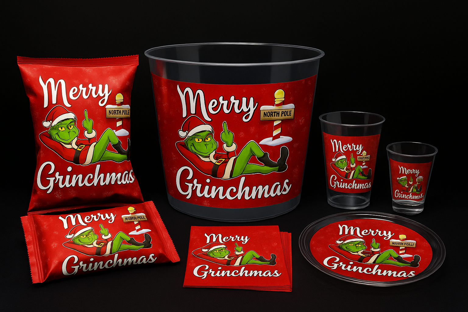 Holiday Grinch Party Supplies & Favors🎄💚 - Artful Impressions