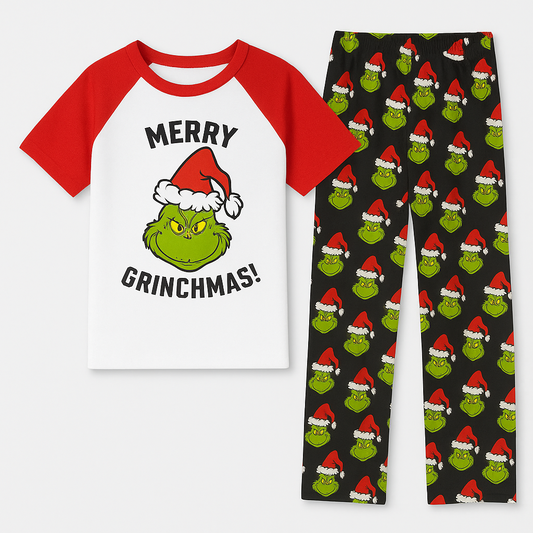 Grinchmas Adult Custom Pajama Set โ Personalized Christmas PJs - Artful Impressions
