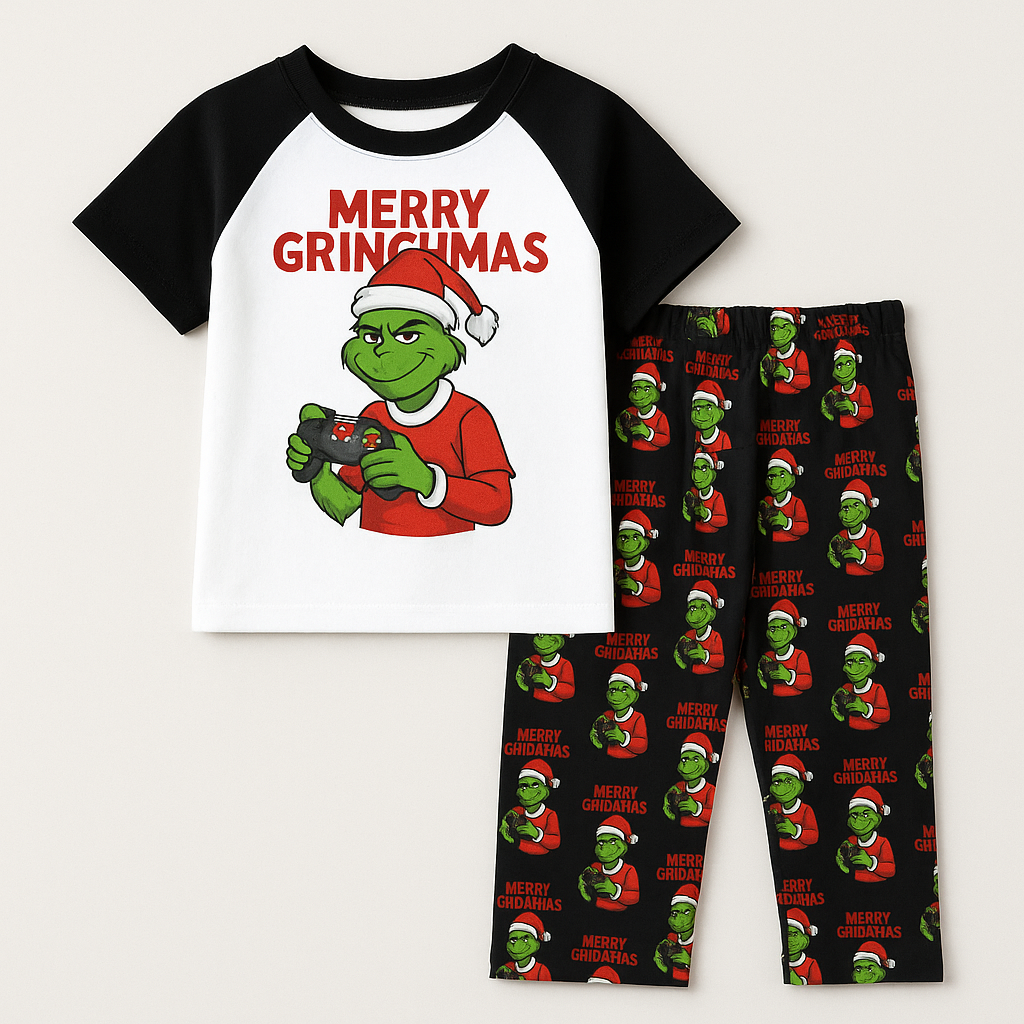 Grinch Kids/Youth Pajama Sets | Holiday 🎄💚 - Artful Impressions