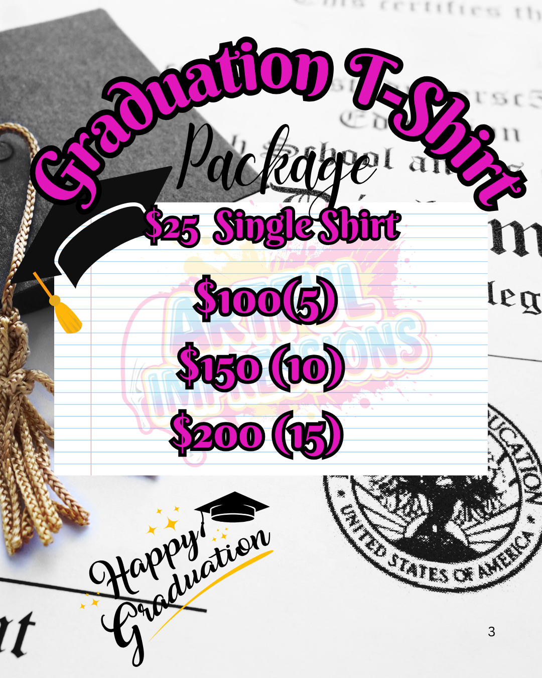 Graduation Packages ✨ 🎓✨ - Artful Impressions