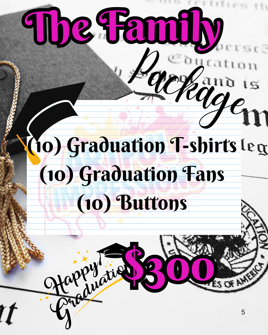 Graduation Packages ✨ 🎓✨ - Artful Impressions