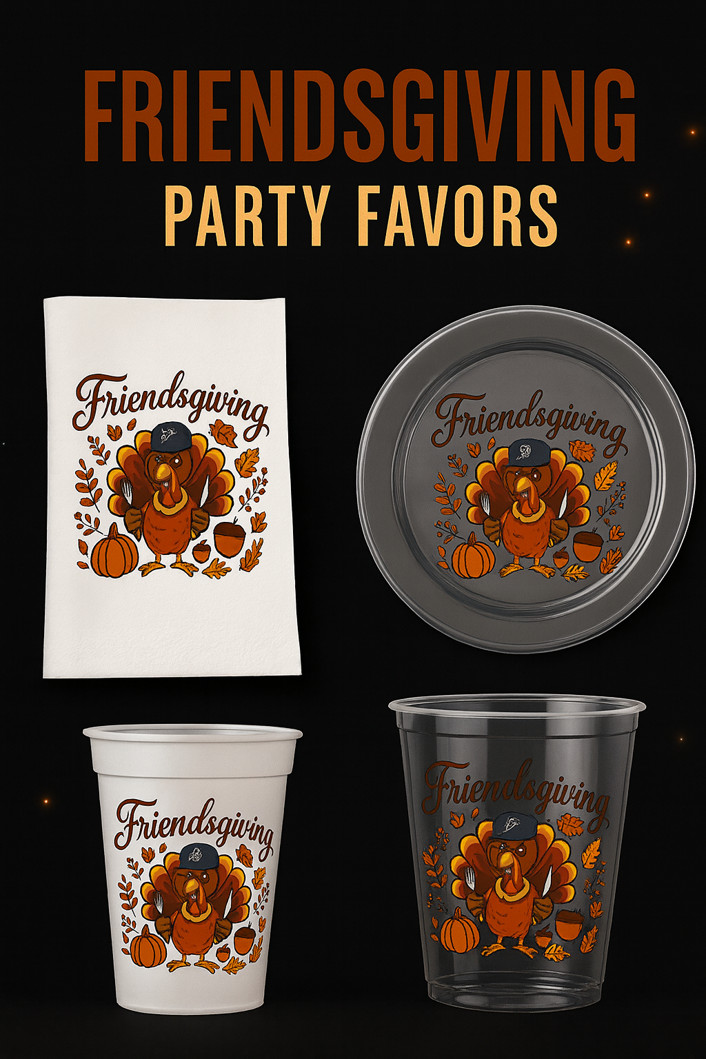 Custom Friendsgiving Plates, Cups & Napkins🦃 - Artful Impressions
